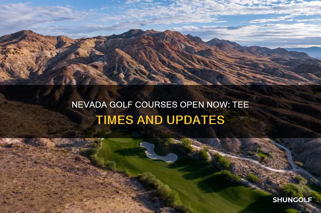 what golf courses are open in nevada