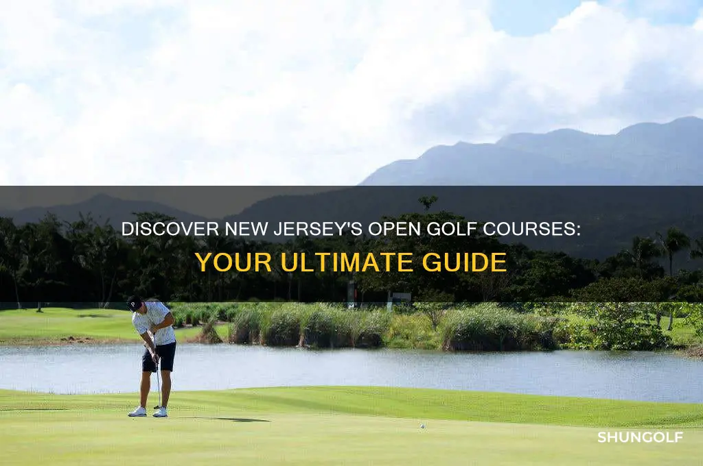 what golf courses are open in new jersey