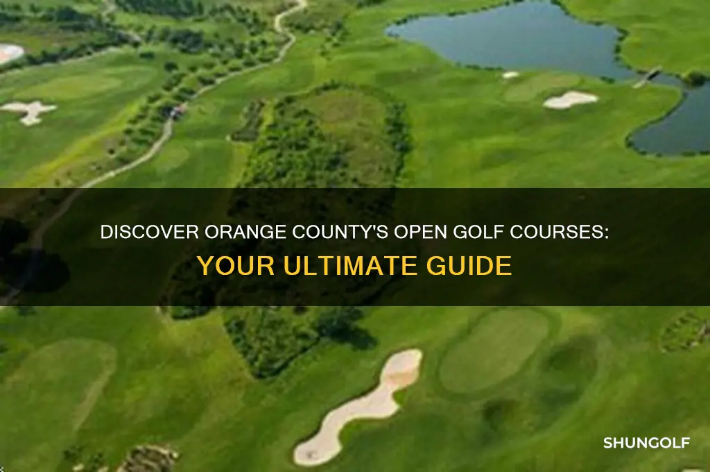 what golf courses are open in orange county