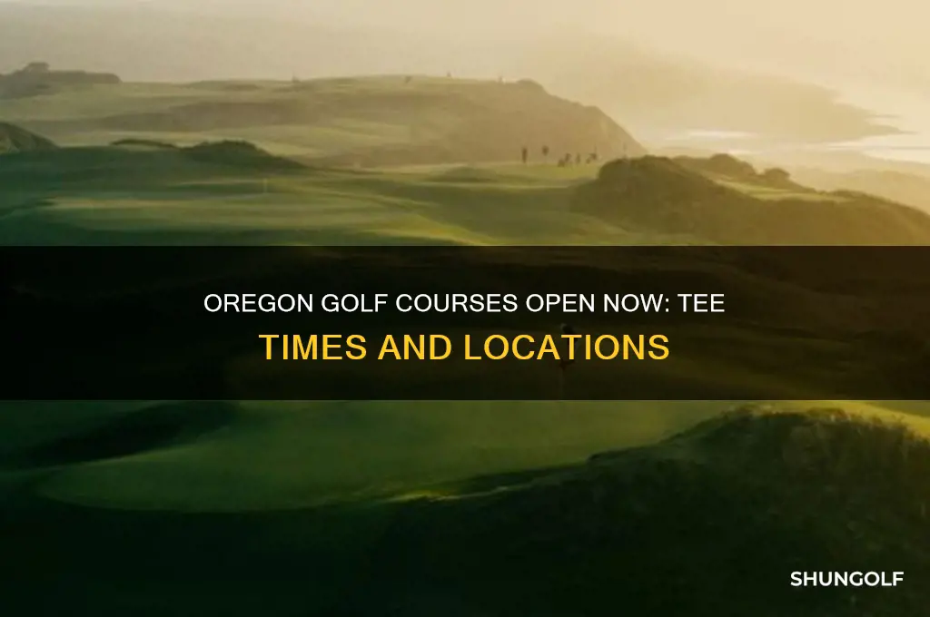 what golf courses are open in oregon