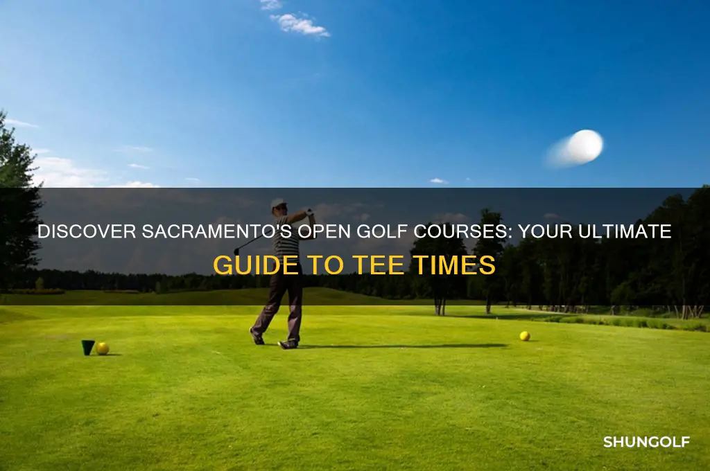 what golf courses are open in sacramento