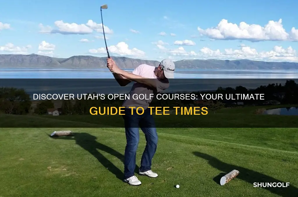 what golf courses are open in utah