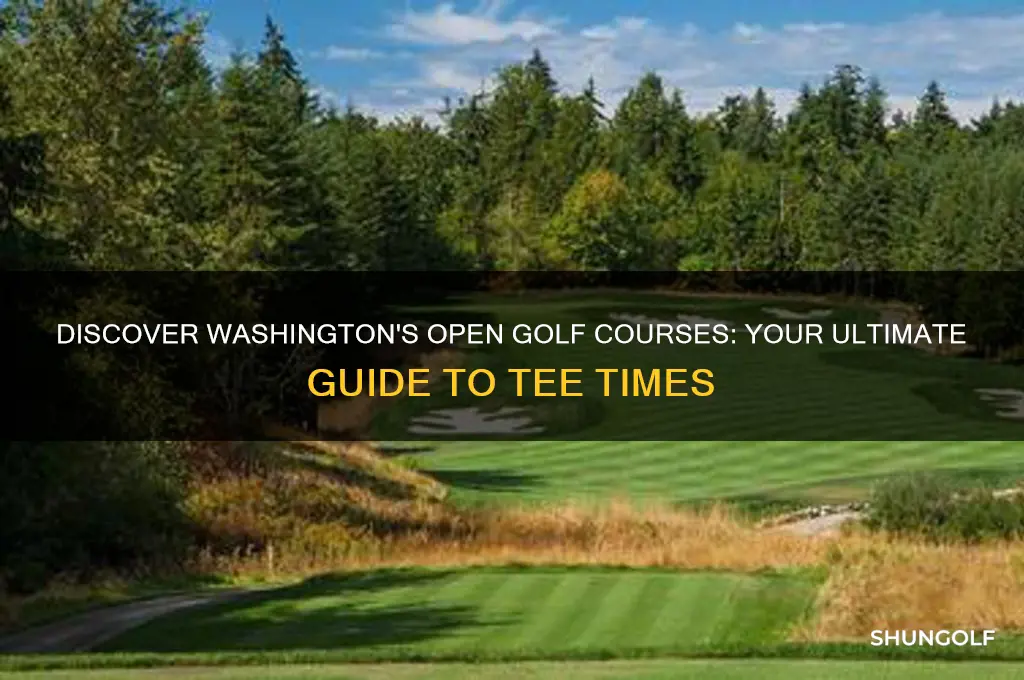 what golf courses are open in washington