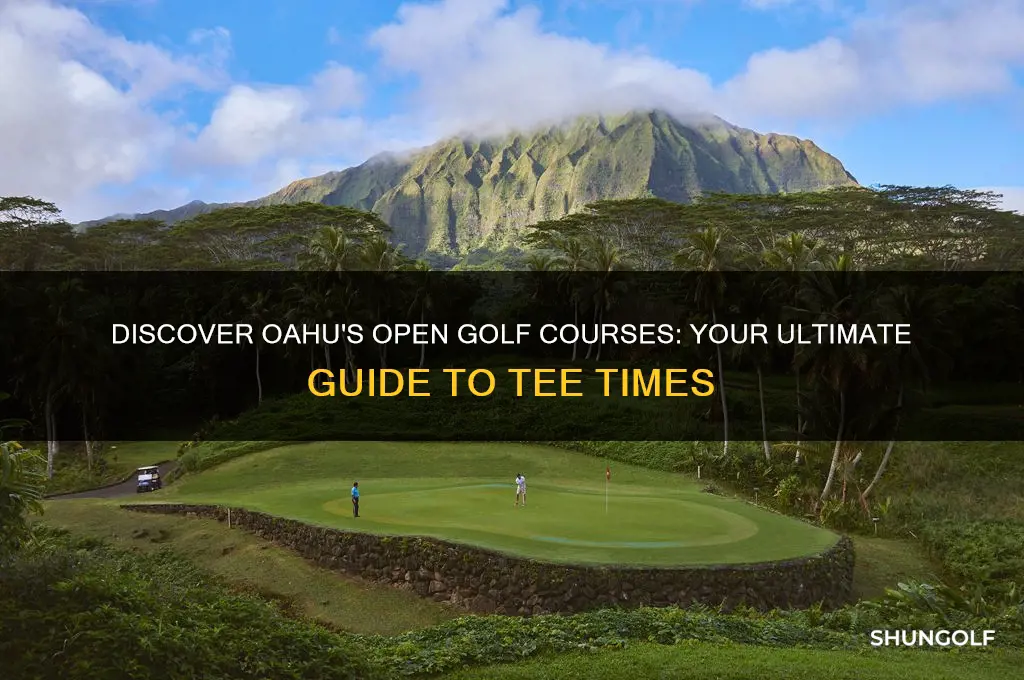 what golf courses are open on oahu