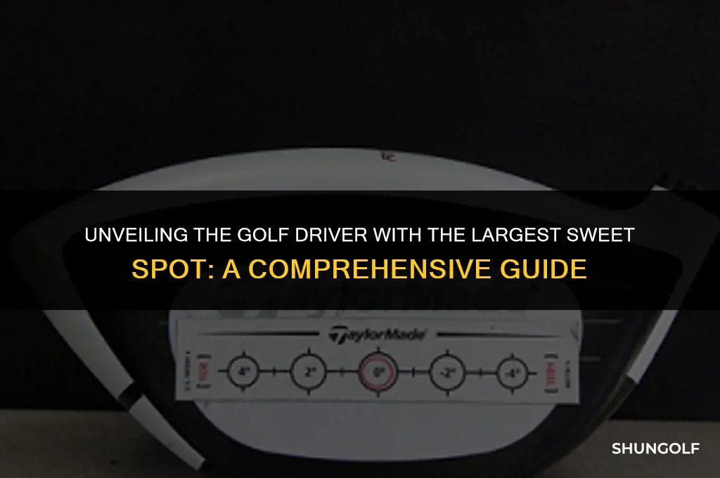 what golf driver has largest sweet spot