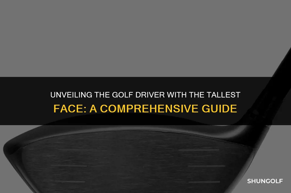 what golf driver has tallest face