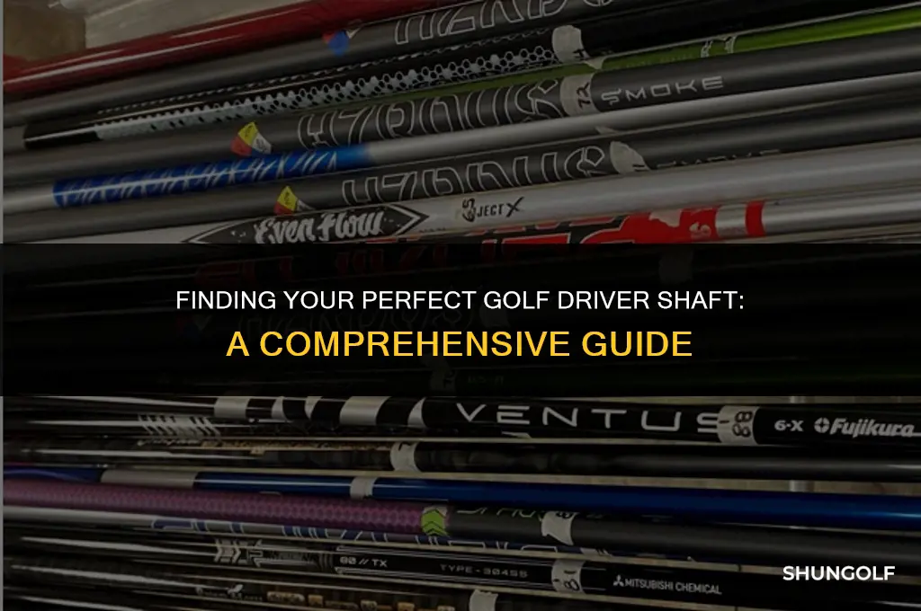 what golf driver shaft do i need