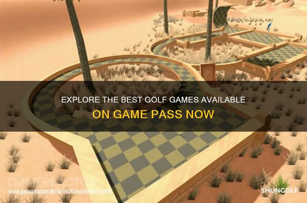 what golf games are on game pass