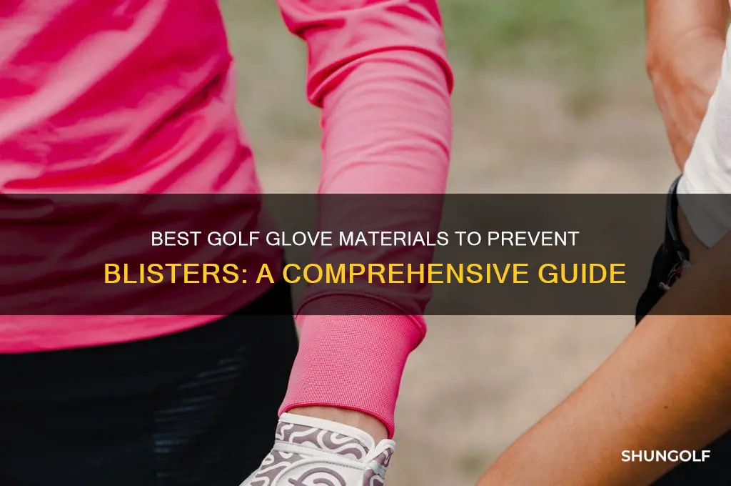 what golf glove material prevents blisters