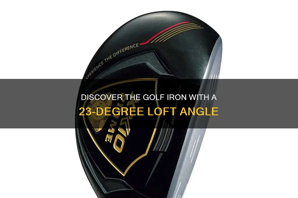 what golf iron has a 23 degree face
