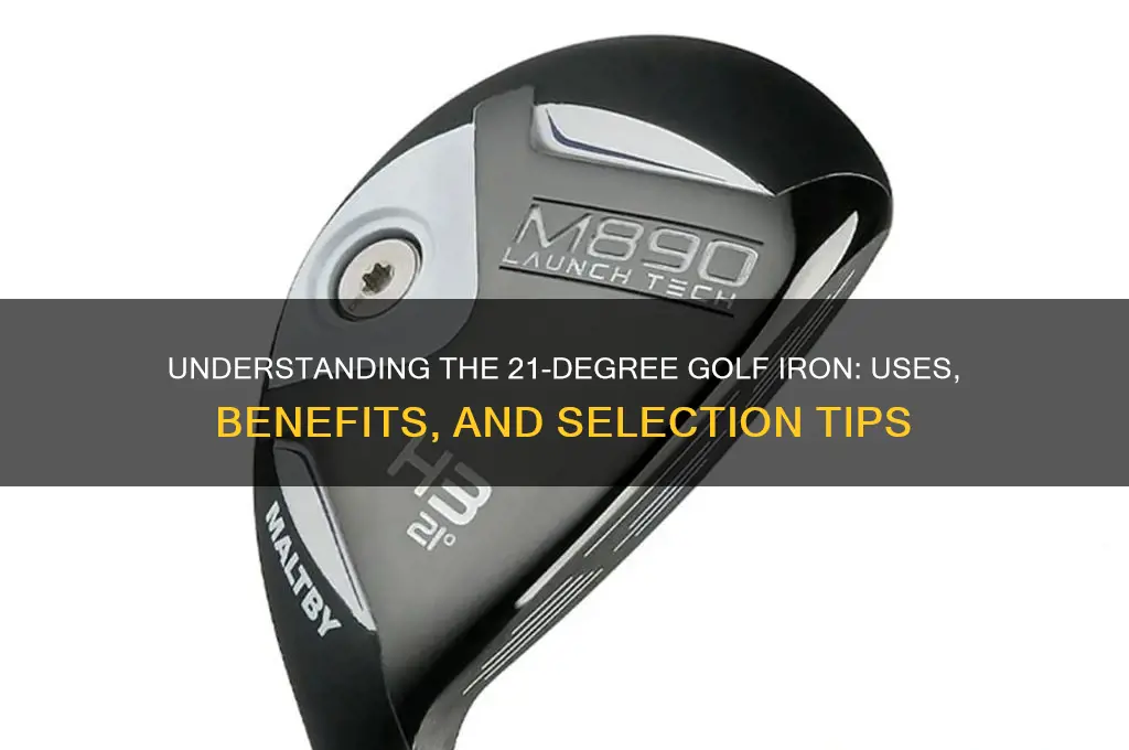 what golf iron is 21 degrees