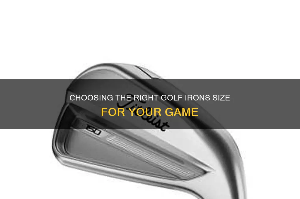 what golf irons size