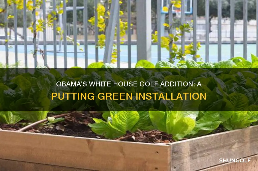 what golf item did obama have installed in the wh