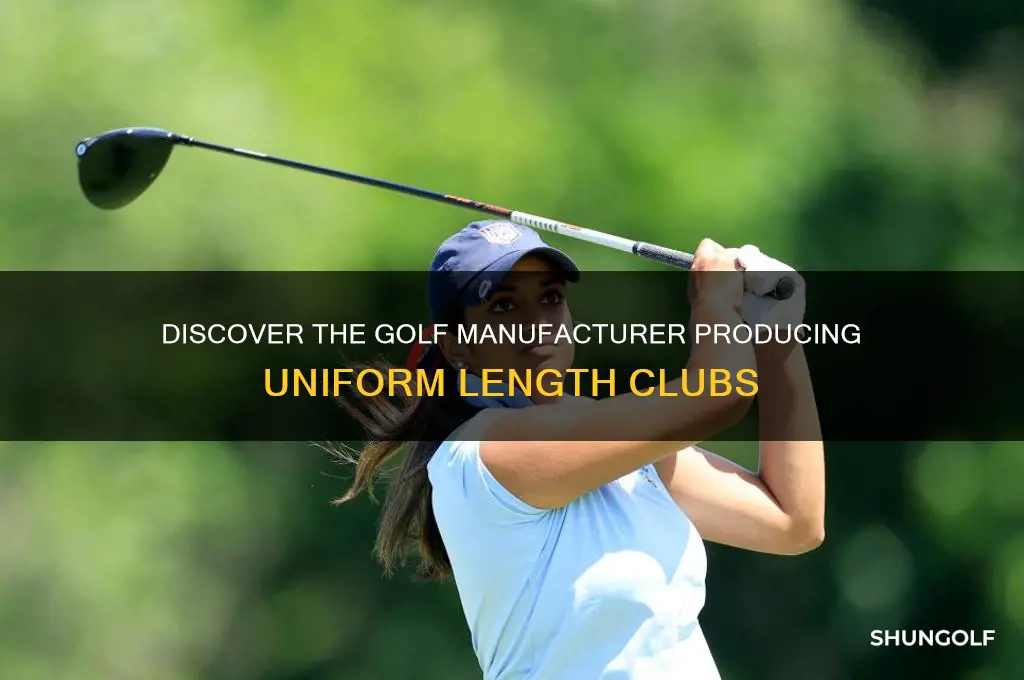 what golf manufacturer makes same length clubs