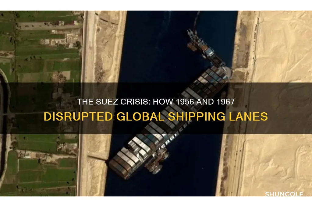what golf of what shipping lane in 1956 and 1967