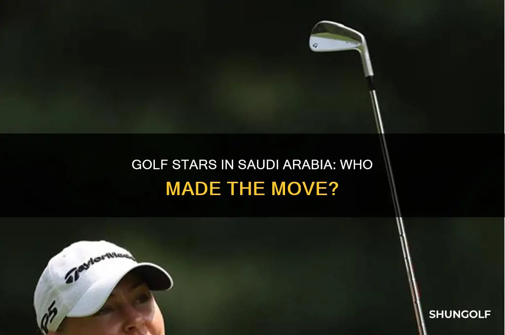 what golf players went to saudi arabia