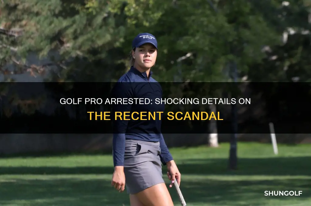 what golf pro got arrested