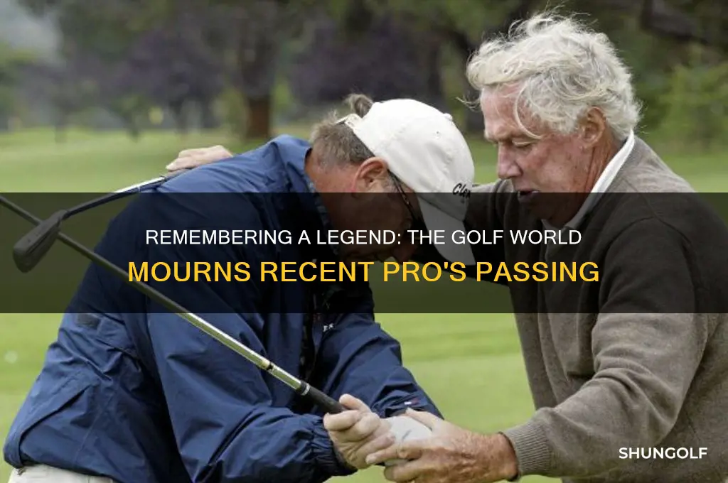 what golf pro just died