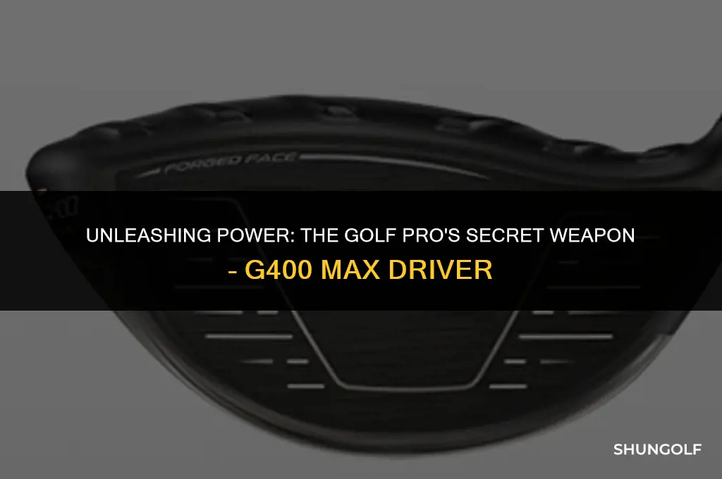what golf pro uses g400 max dricer