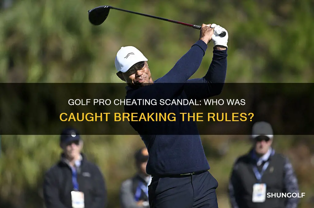 what golf pro was called out for cheating