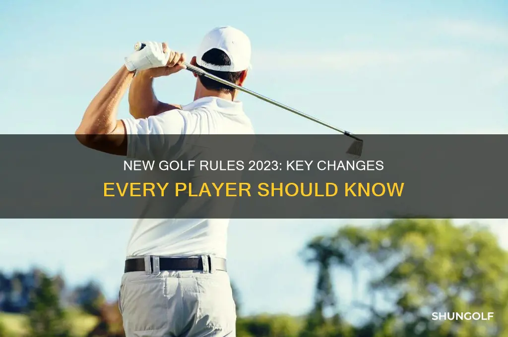 what golf rules changed for this year