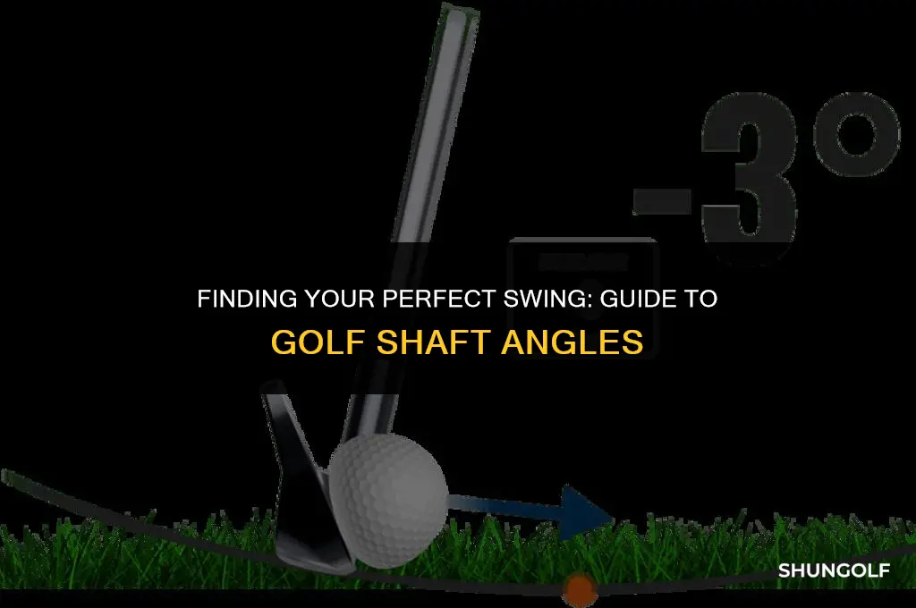 what golf shaft angle do i need