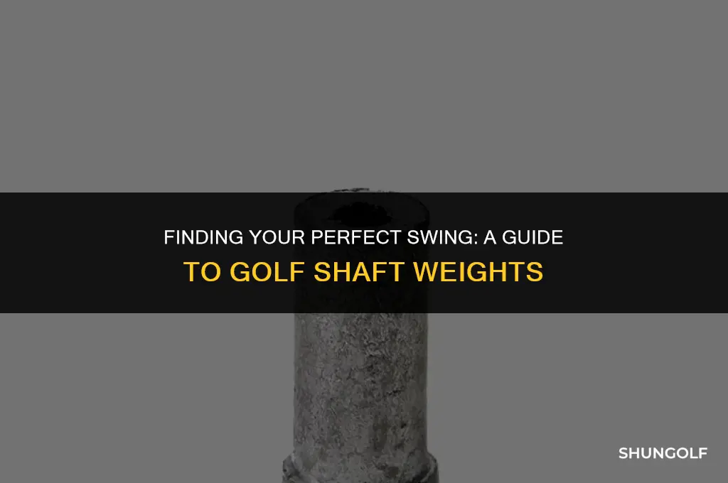 what golf shaft weight should i use
