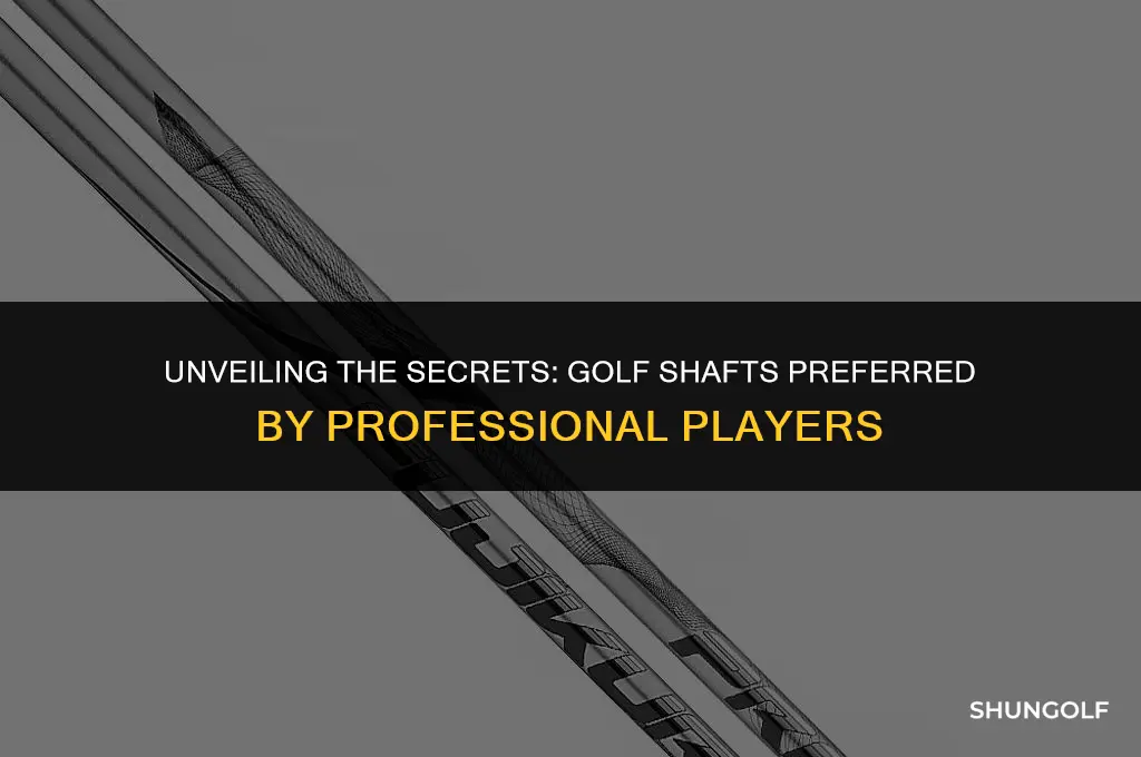 what golf shafts do most pros use
