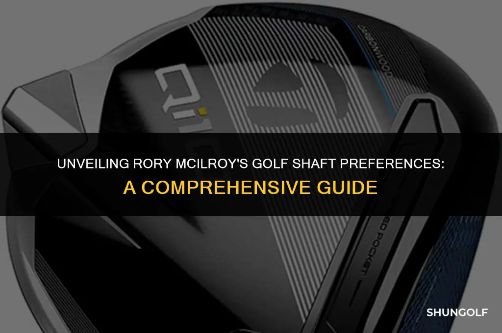 what golf shafts does rory mcilroy use