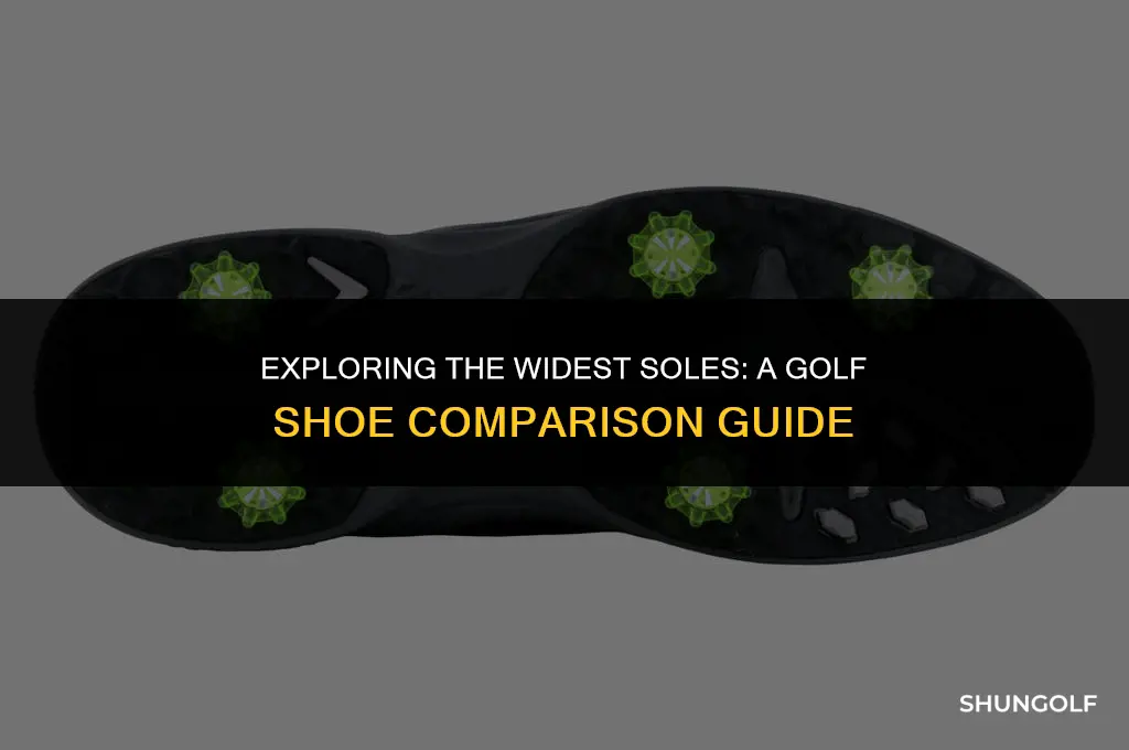 what golf shoe has the widest sole