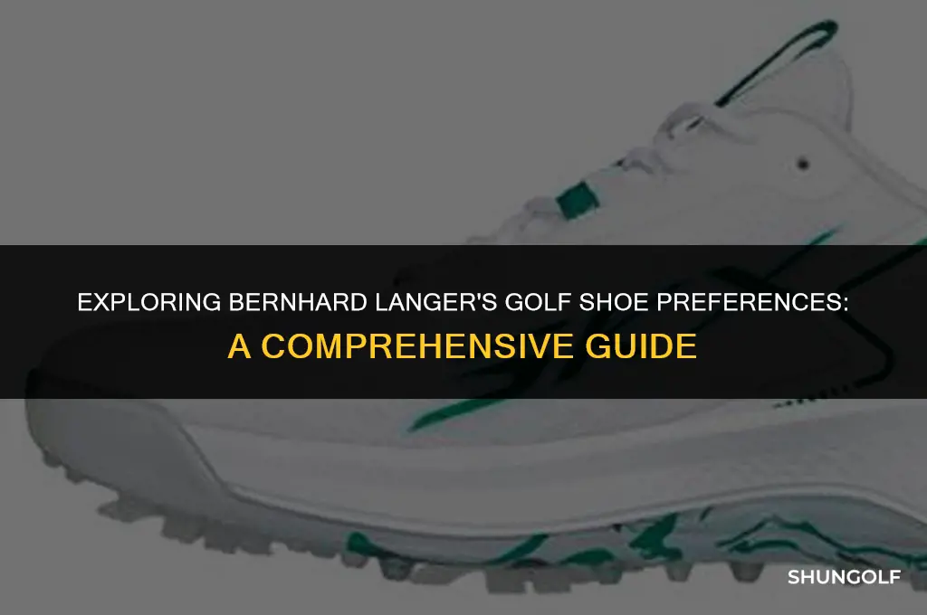 what golf shoes does bernhard langer wear