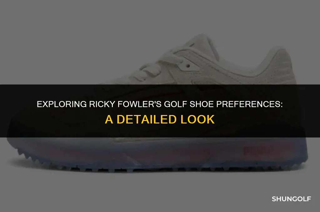what golf shoes does ricky folwer wear