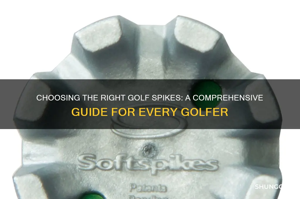 what golf spikes do i need