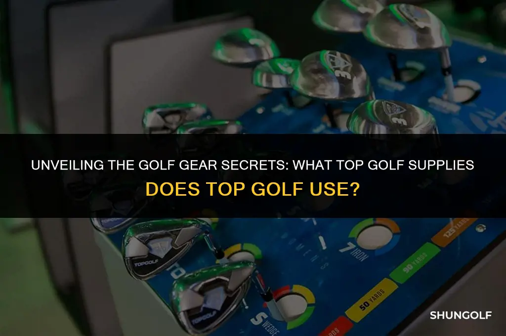 what golf supplies does top golf use