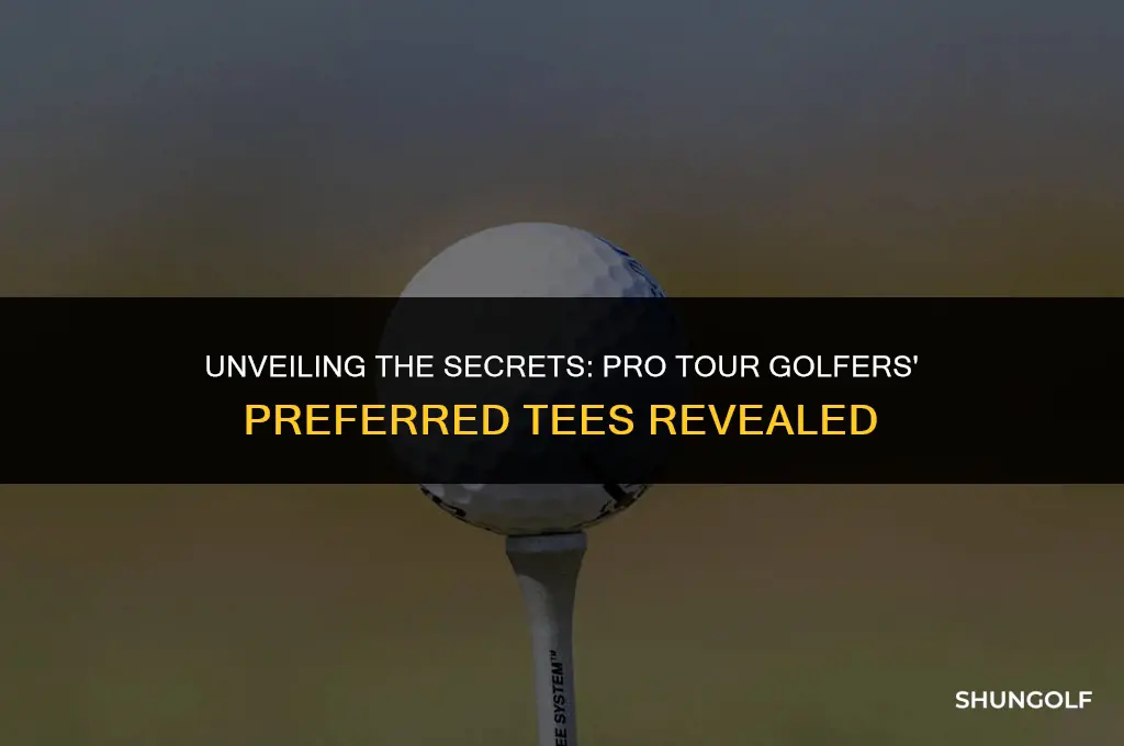 what golf tees do pro tour golfers use