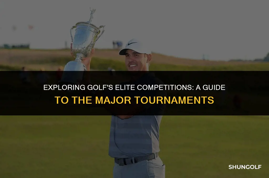 what golf tournaments are majors