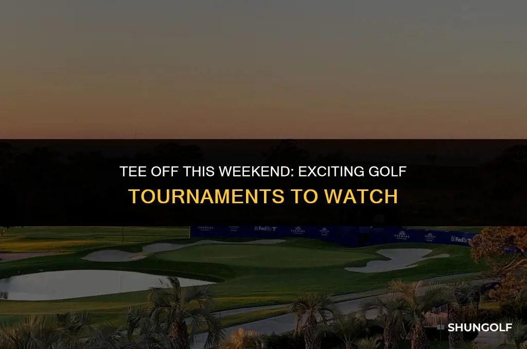 what golf tournaments are on this weekend