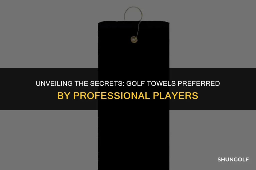 what golf towels do the pros use