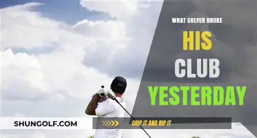 Golfer's Frustration: Who Snapped Their Club on the Course Yesterday?