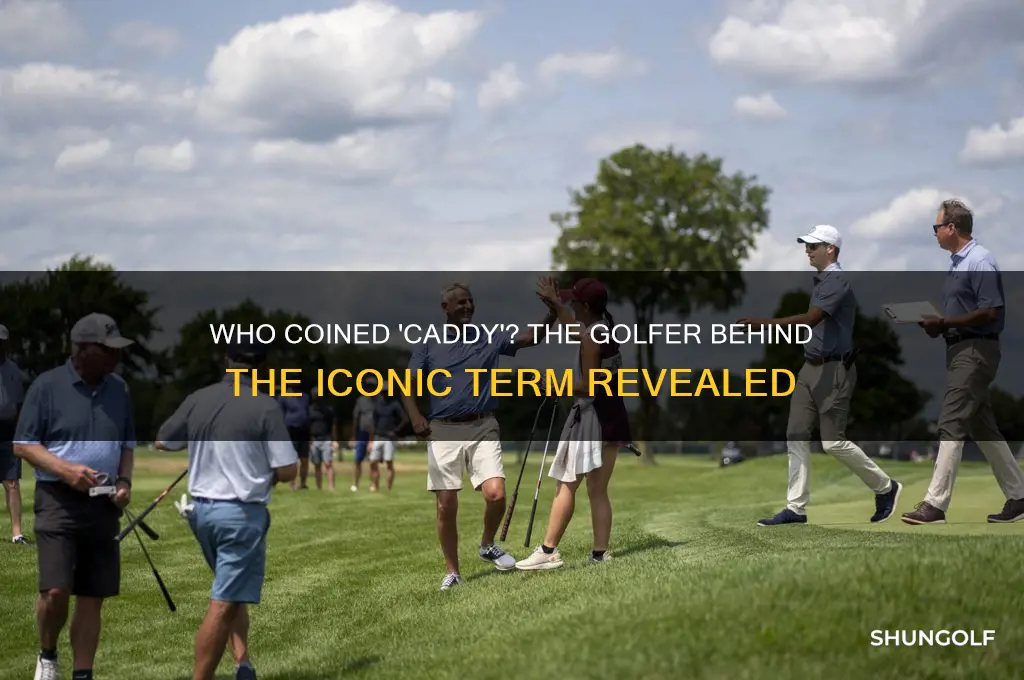 what golfer coined the term caddy