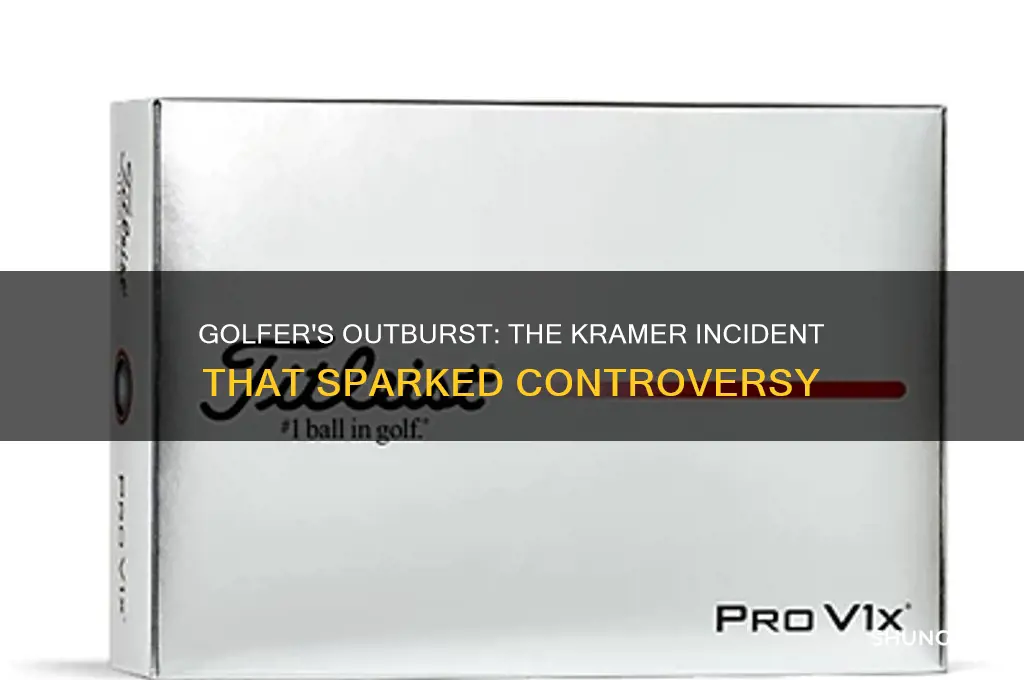 what golfer got upset at kramer