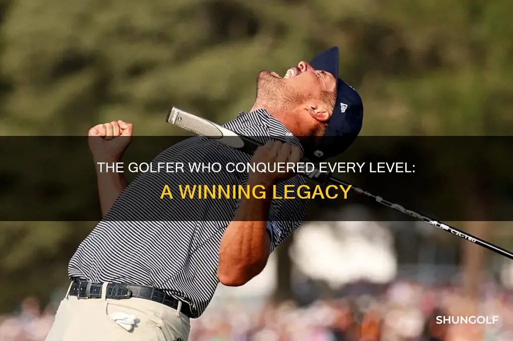what golfer haas won on every level