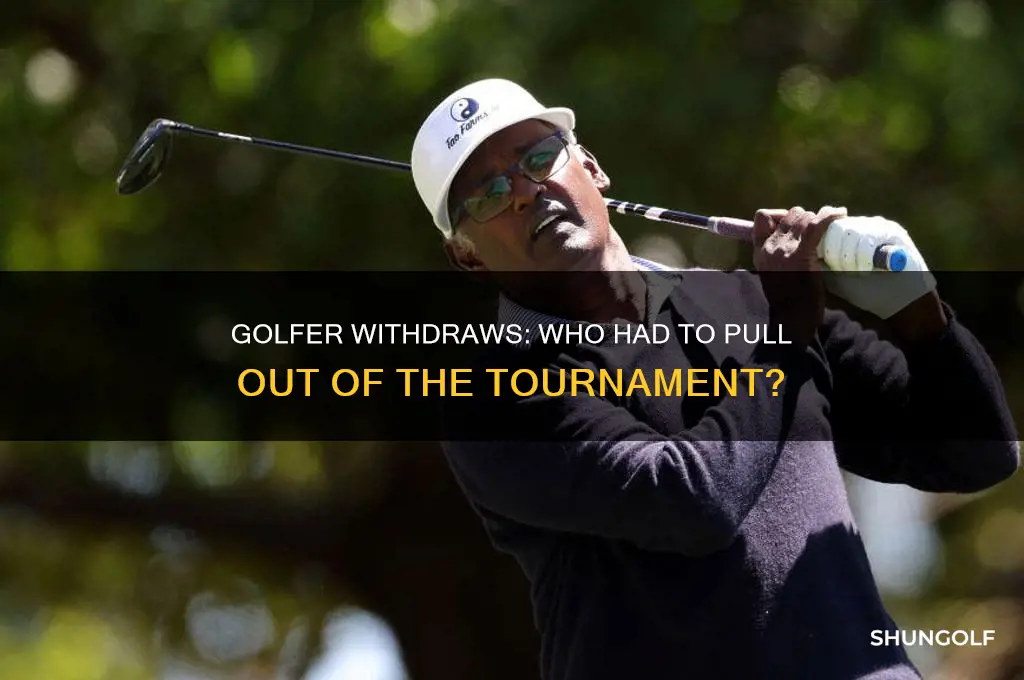 what golfer had to withdraw