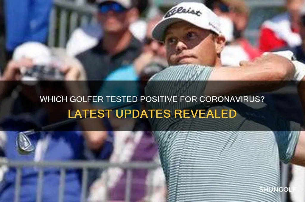 what golfer has coronavirus