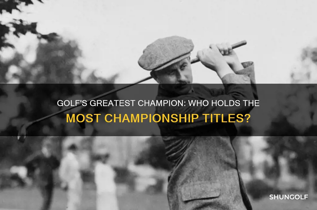 what golfer has won the most chanpionships