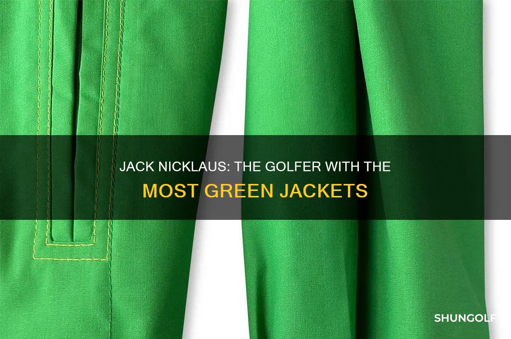 what golfer has won the most green jackets