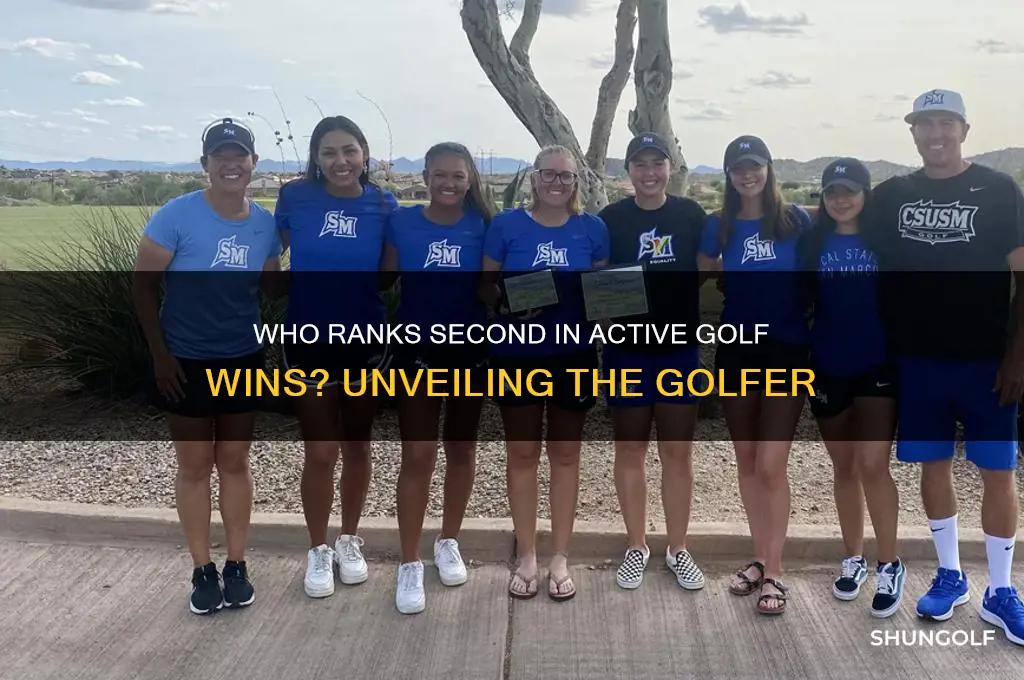 what golfer is 2nd on the active wins list