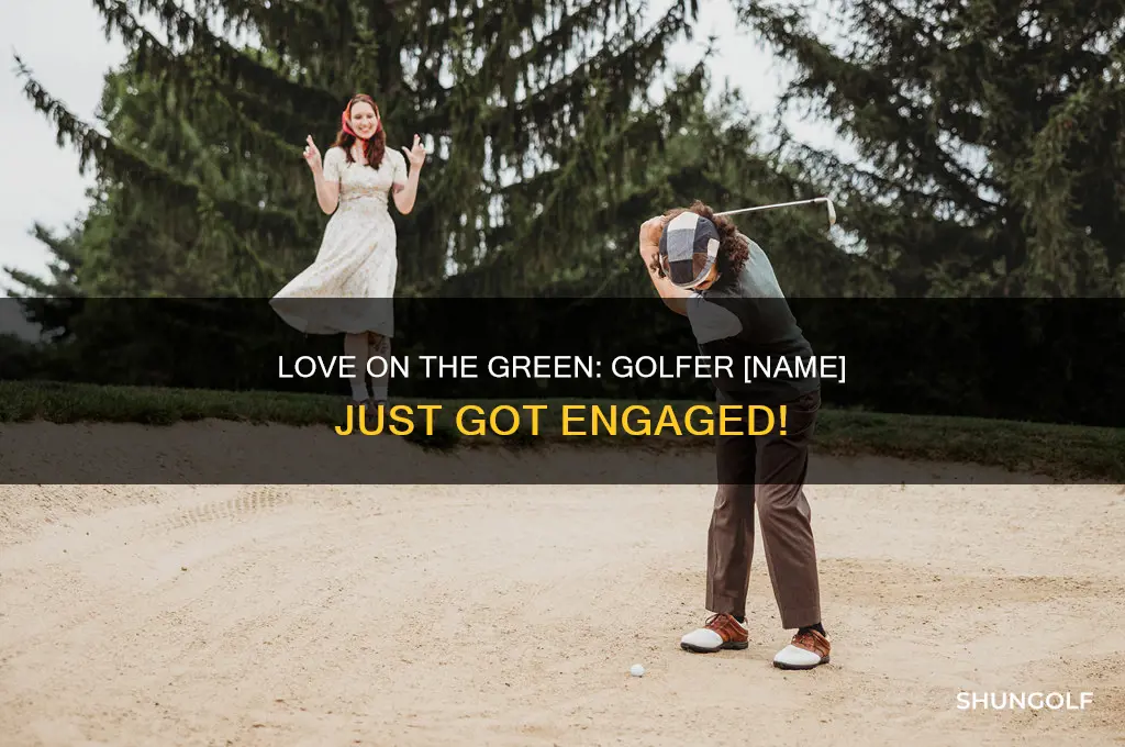 what golfer just got engaged