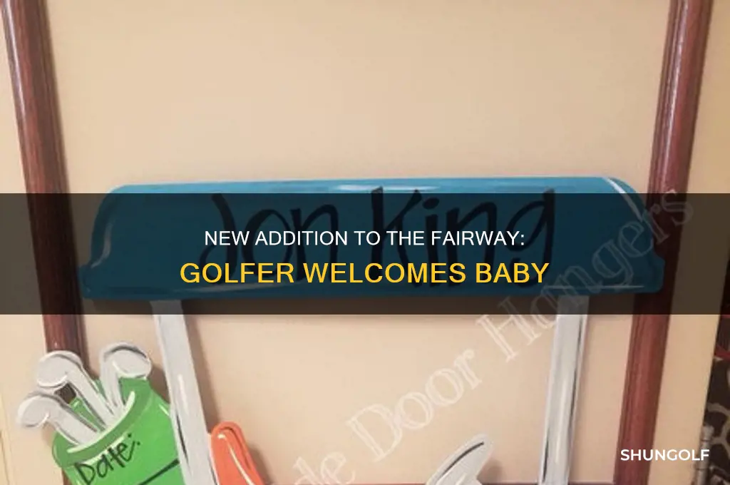 what golfer just had a baby