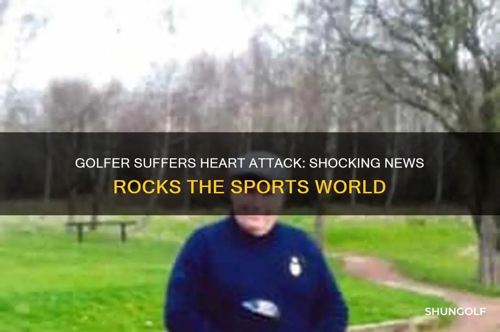 what golfer just had a heart attack